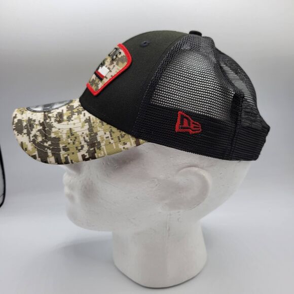 New Era Cap Atlanta Falcons Mens Womens Salute To Service 9FORTY Trucker Hat NFL - Picture 2 of 14